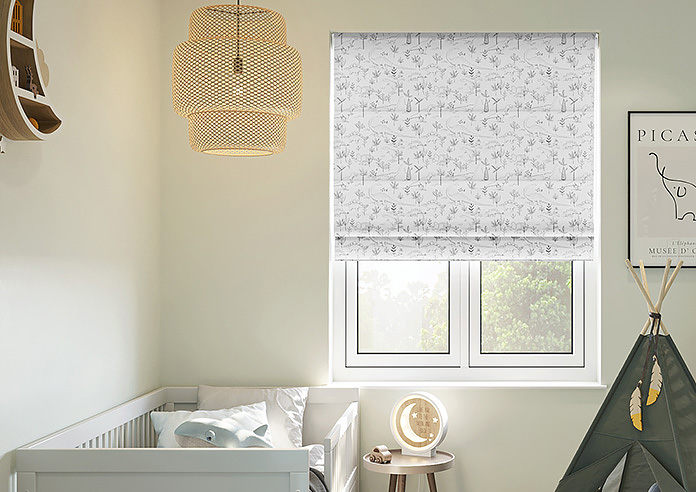 Dino Park, Onyx - Twist&Fit Roman Blind - Image 3